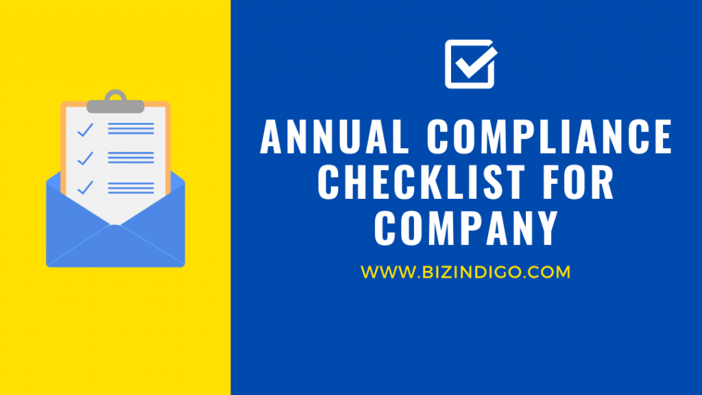 Annual Compliance Checklist for Company