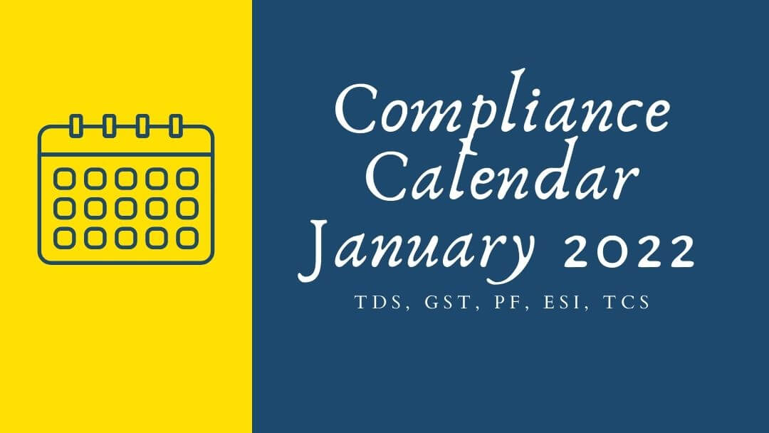 compliance calendar january 2022