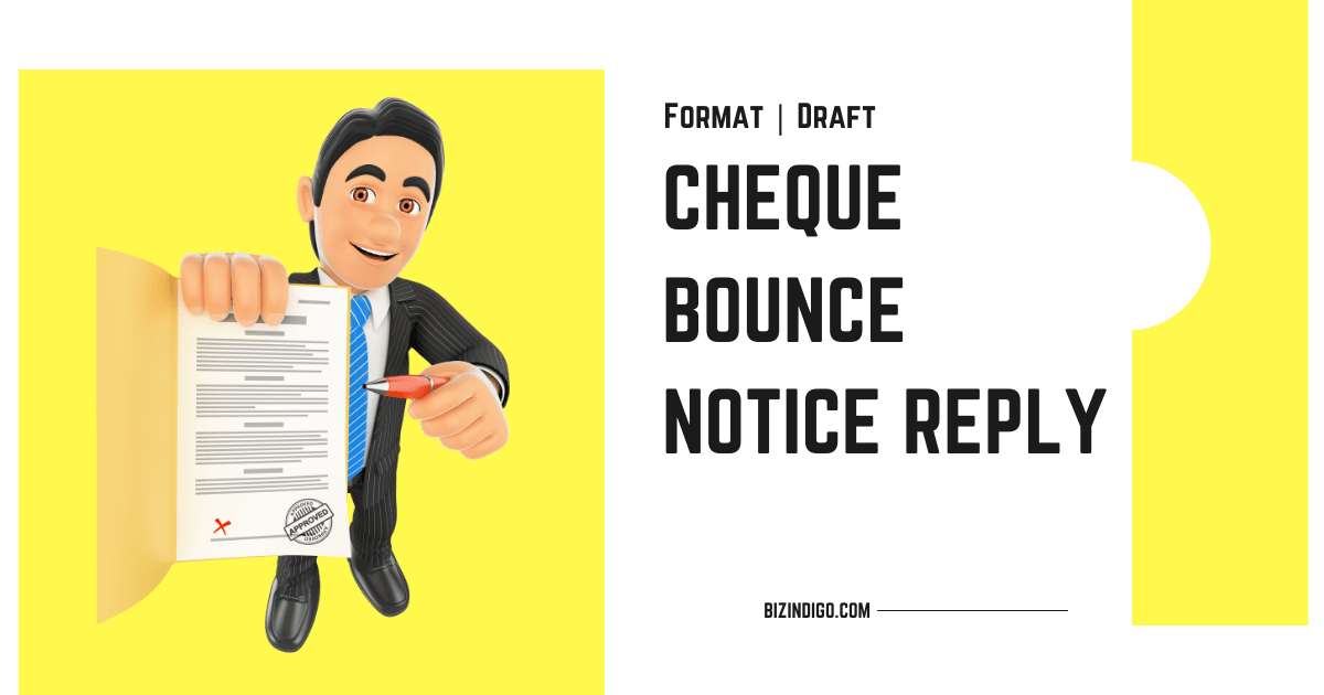 Check Bounced Sign Cheque Bounce Notice Format BIZINDIGO®