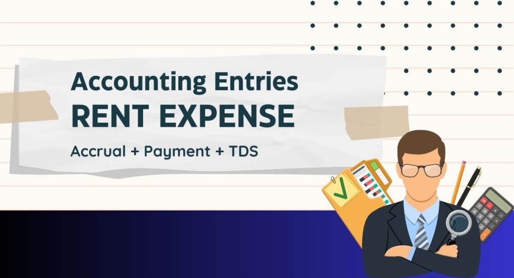 Accounting entry for Rent expense