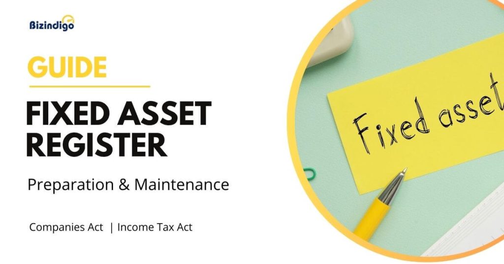 Fixed asset register guide