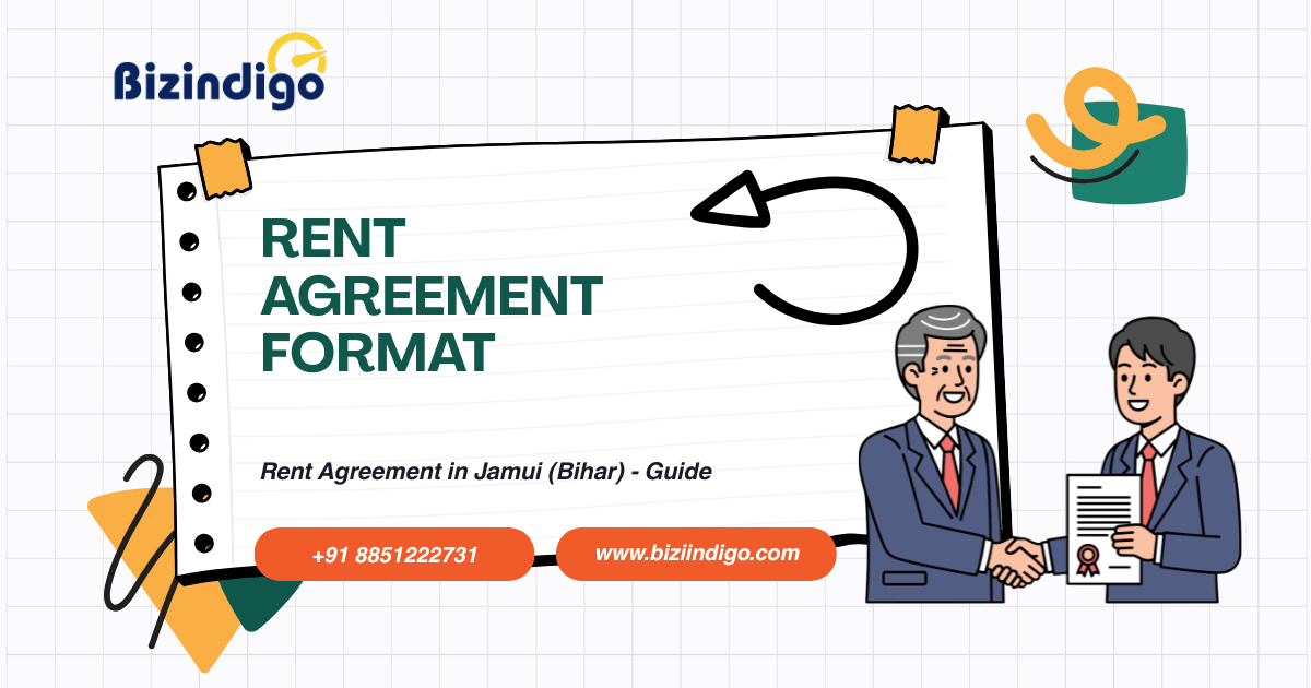 Rent agreement format Jamui Bihar